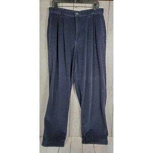 Polo Ralph Lauren Corduroy Pleated Front Pants Men's size 34X32 Purple Vintage